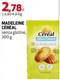 Extracoop Madeleine Céréal senza glutine offerta