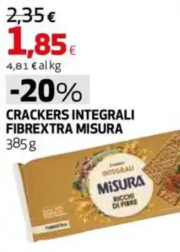 Extracoop Crackers integrali fibrextra misura offerta