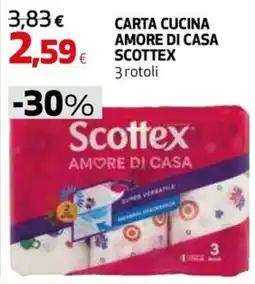 Extracoop Carta cucina amore di casa scottex offerta