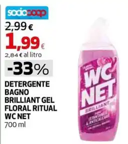 Extracoop Detergente bagno brilliant gel floral ritual wc net offerta