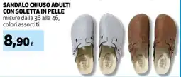Extracoop Sandalino chiuso adulti offerta
