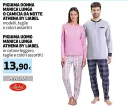 Extracoop Pigiama donna manica lunga o camicia da notte Athena by Liabel offerta