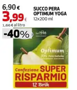 Extracoop Succo pera optimum yoga offerta