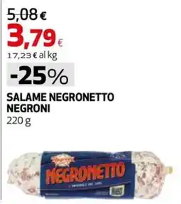 Extracoop Salame Negronetto Negroni offerta