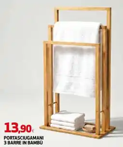 Extracoop Portasciugamani 3 barre in bambù offerta