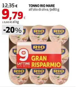 Extracoop Tonno Rio Mare all'olio di oliva offerta