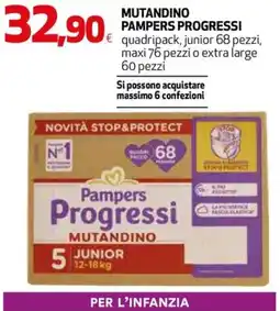 Extracoop Pampers Progressi Mutandino offerta