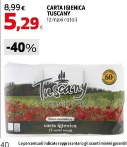 Extracoop Carta igienica Tuscany offerta