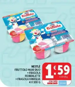 Deco Maxistore Nestlé Fruttolo Maxi Duo offerta