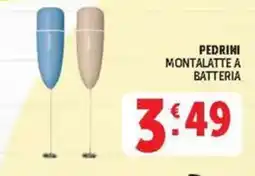 Deco Maxistore Pedrini montalatte a batteria offerta