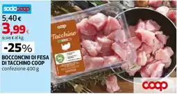 Extracoop Bocconcini di fesa di tacchino Coop offerta