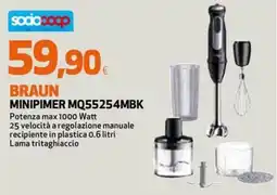 Extracoop Braun Minipimer MQ55254MBK offerta