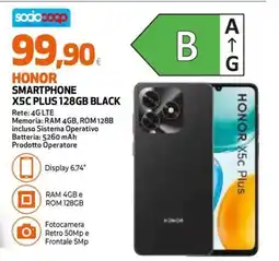 Extracoop Honor smartphone x5c plus 128gb black offerta