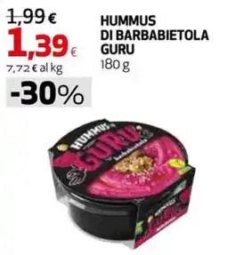 Extracoop Hummus di barbabietola guru offerta