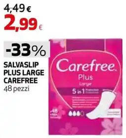 Extracoop Salvaslip plus large carefree offerta