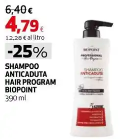Extracoop Shampoo anticaduta hair program biopoint offerta