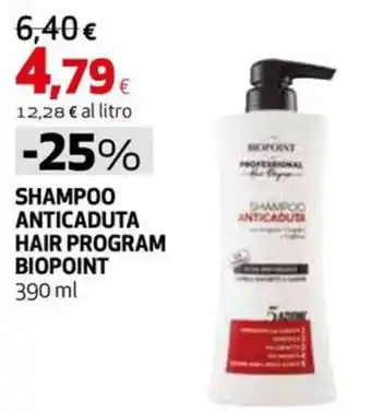 Shampoo anticaduta hair program biopoint