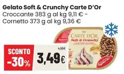 Coop Trentino Gelato Soft & Crunchy Carte D'Or offerta