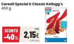 Coop Trentino Cereali Special K Classic Kellogg's offerta