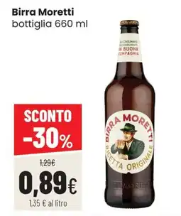 Coop Trentino Birra Moretti offerta