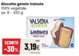 Coop Trentino Biscotto gelato Valsoia offerta