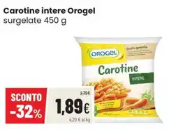 Coop Trentino Carotine intere Orogel offerta