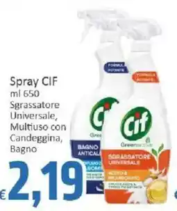 Paghi Poco Spray CIF Sgrassatore Universale offerta