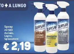 Paghi Poco Quasar spray Acciaio, Legno, Sgrassatore offerta
