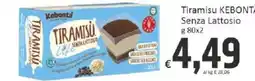 Paghi Poco Tiramisù KEBONTA Senza Lattosio offerta