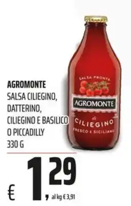 Coop Master Alleanza 3.0 Agromonte salsa ciliegino, datterino, ciliegino e basilico offerta