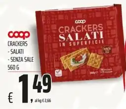 Coop Master Alleanza 3.0 Coop crackers salati senza sale offerta