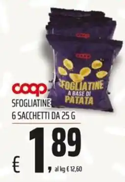 Coop Master Alleanza 3.0 Sfogliatine Coop a base di patata offerta