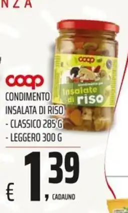 Coop Master Alleanza 3.0 Coop condimento insalata di riso offerta