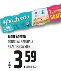 Coop Master Alleanza 3.0 Mare Aperto Tonno al Naturale offerta