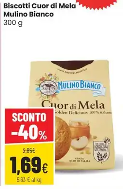 Coop Trentino Biscotti Cuor di Mela Mulino Bianco offerta