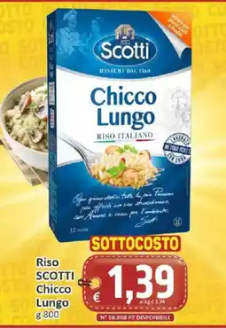 Paghi Poco Riso Scotti Chicco Lungo offerta