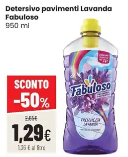 Coop Trentino Detersivo pavimenti Lavanda Fabuloso offerta