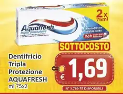 Paghi Poco Dentifricio Tripla Protezione Aquafresh offerta
