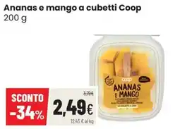 Coop Trentino Ananas e mango Coop offerta