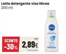 Coop Trentino Latte detergente viso Nivea offerta