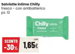 Coop Trentino Salviette intime Chilly fresco offerta