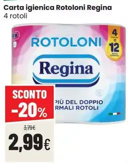 Coop Trentino Carta igienica Rotoloni Regina offerta