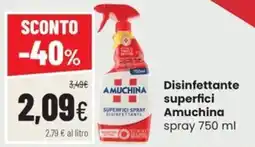 Coop Trentino Disinfettante superfici Amuchina spray offerta