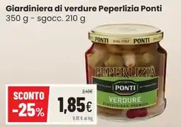 Coop Trentino Giardiniera di verdure Peperlizia Ponti offerta