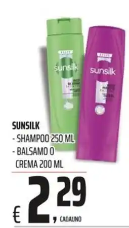 Coop Master Alleanza 3.0 Sunsilk shampoo o balsamo offerta