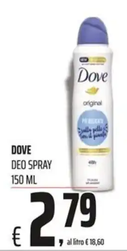 Coop Master Alleanza 3.0 Dove deo spray offerta