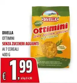 Coop Master Alleanza 3.0 Divella ottimini senza zuccheri aggiunti ai 7 cereali offerta