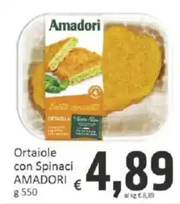 Paghi Poco Ortaiole con Spinaci AMADORI offerta