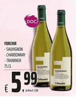 Coop Master Alleanza 3.0 Forchir Sauvignon Chardonnay Traminer offerta