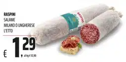 Coop Master Alleanza 3.0 Salame Milano o Ungherese Raspini offerta